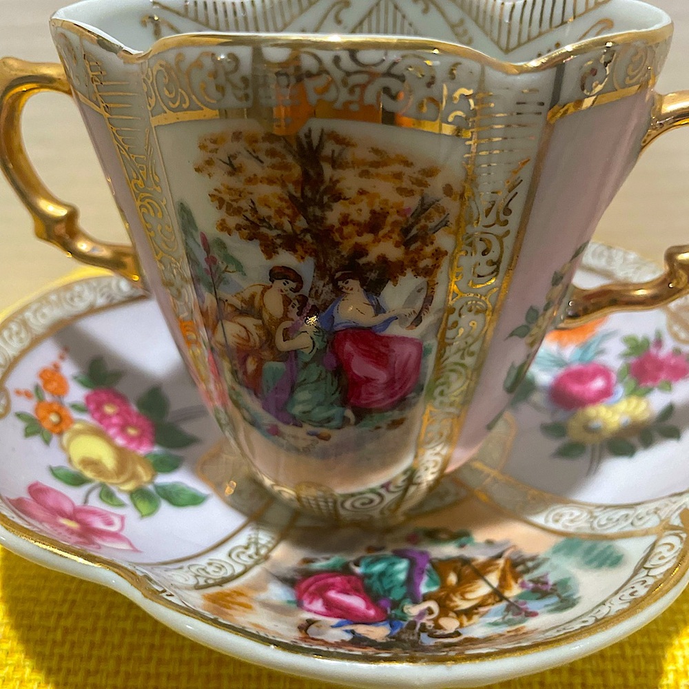 Dresden Porcelain Cup & Saucer